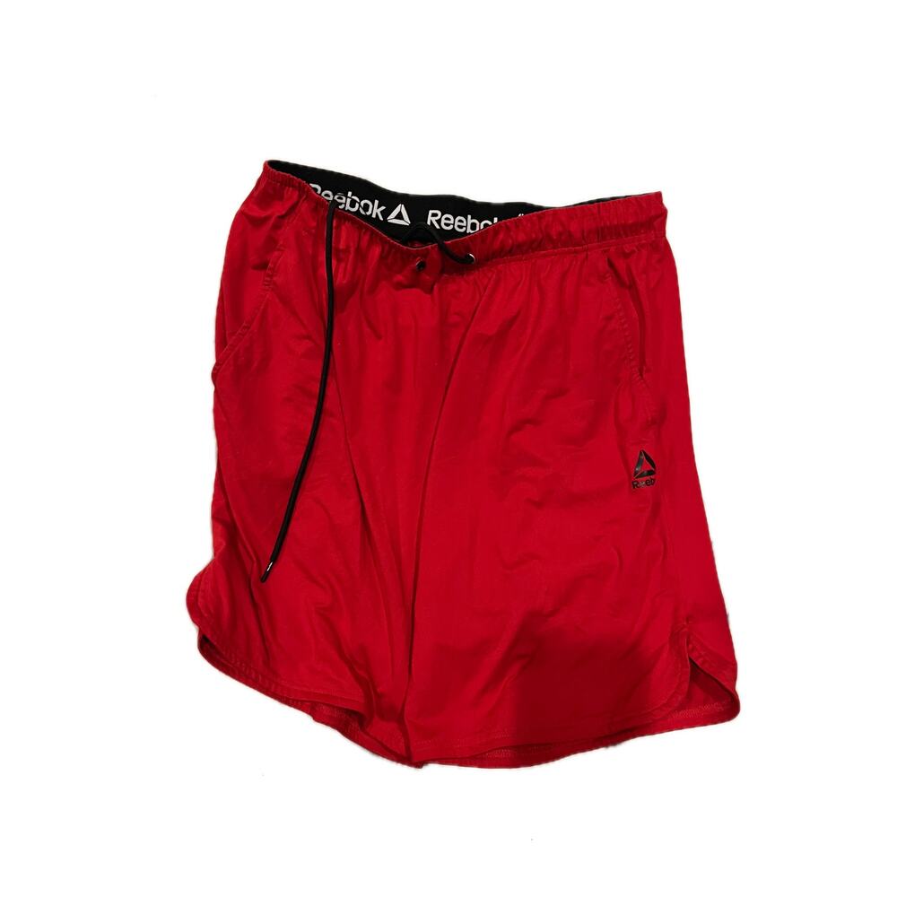 Reebok Men's Red Athletic Shorts